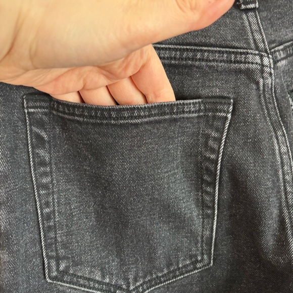 Abercrombie & Fitch Jeans 90s Slim Straight Leg Ultra High Rise Dark GraySize 26 - Picture 12 of 12